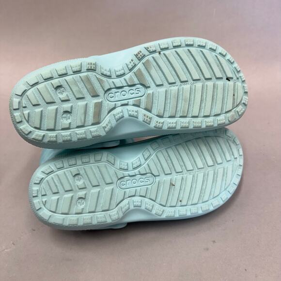 Crocs Classic Lined Neo Puff Boot in Aqua Slip On Women's Size 9 Men's 7 - Picture 12 of 14